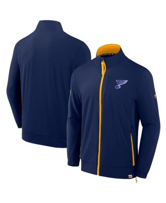 Fanatics - Men's Blue St. Louis Blues Authentic Pro Rink Coaches Full-Zip Jacket