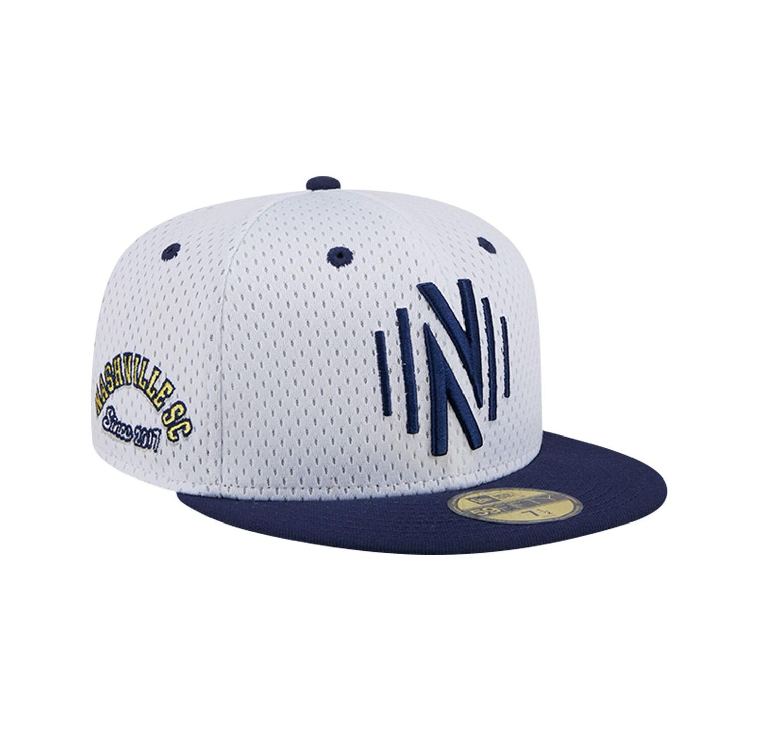 Men's Gray Nashville SC Throwback Mesh 59FIFTY Fitted Hat
