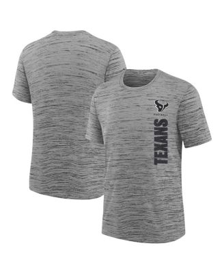 Nike - Big Boys and Girls Heather Charcoal Houston Texans Sideline Velocity Performance T-Shirt