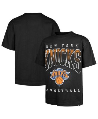 '47 Brand - Men's Black New York Knicks Afterhours Foundation Premium Heavyweight T-Shirt