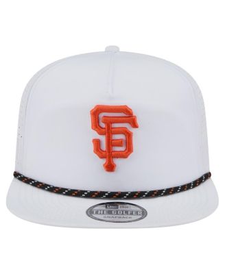 Men's White San Francisco Giants Perforated Golfer Snapback Hat