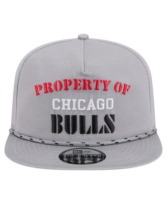 Men's Gray Chicago Bulls Throwback Property Of Golfer Snapback Hat
