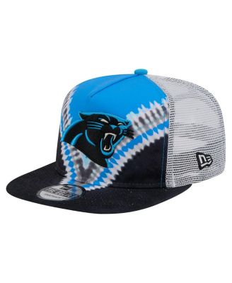 New Era - Men's Blue/Black Carolina Panthers Throwback Dye Golfer Snapback Hat