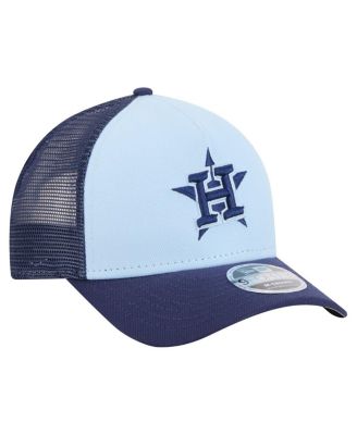 Men's Light Blue/Navy Houston Astros 2-Tone Color Pack 9FORTY M-Crown A-Frame Adjustable Hat