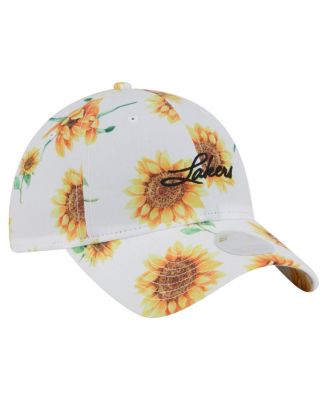 Women's&nbsp;White Los Angeles Lakers Adventure Flower 9TWENTY Adjustable Hat