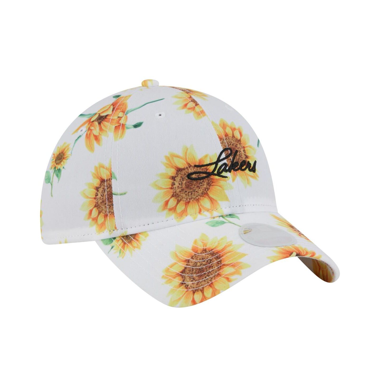 Женская кепка New Era White Los Angeles Lakers Adventure Flower 9TWENTY Adjustable Hat — фото 3