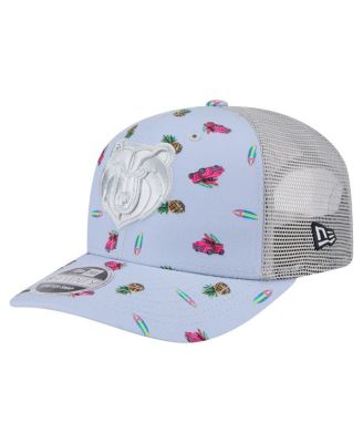 New Era - Men's Light Blue/Gray Memphis Grizzlies Adventure Aloha Pattern 9SEVENTY Stretch-Snap Hat