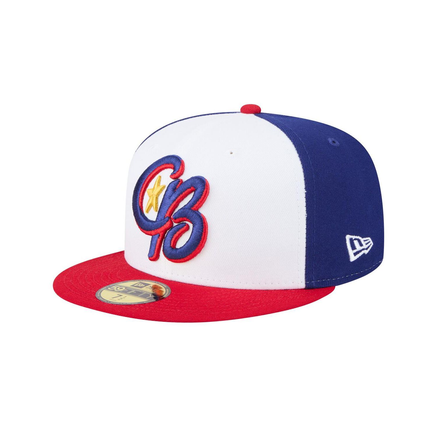 Men's White/Red Kannapolis Cannon Ballers Authentic Collection 59FIFTY Fitted Hat