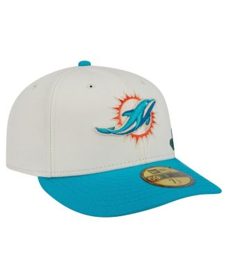 Men's Cream/Aqua Miami Dolphins Tonal Floral 59FIFTY Fitted Hat