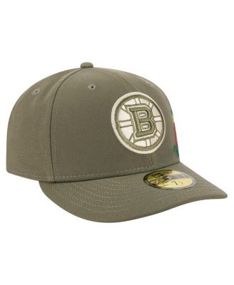 Men's Olive Boston Bruins Tonal Florals 59FIFTY Fitted Hat