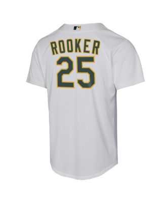Big Boys and Girls Brent Rooker White Athletics Home Replica Jersey
