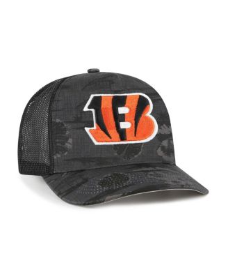 Men's Black Cincinnati Bengals Fiji Trucker Adjustable Hat