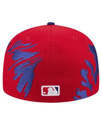 Men's Red/Royal Philadelphia Phillies Retro Pattern 59FIFTY Fitted Hat