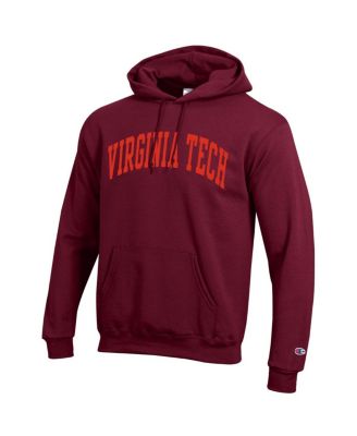 Men's Maroon Virginia Tech Hokies Basic Arch Fleece Pullover Hoodie