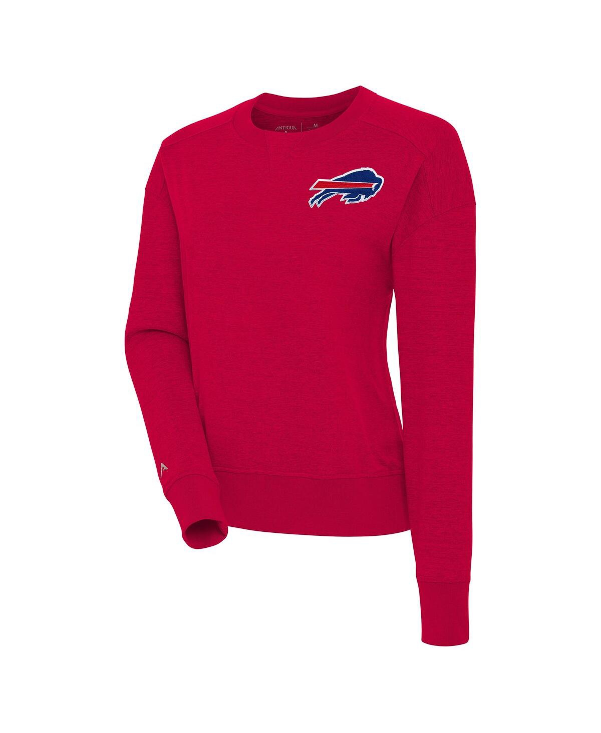 Women's Red Buffalo Bills Forward Fleece Pullover Sweatshirt - Red