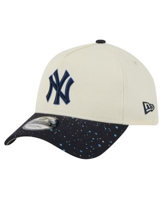 New Era - Men's Cream New York Yankees Speckle A-Frame 9FORTY Adjustable Hat