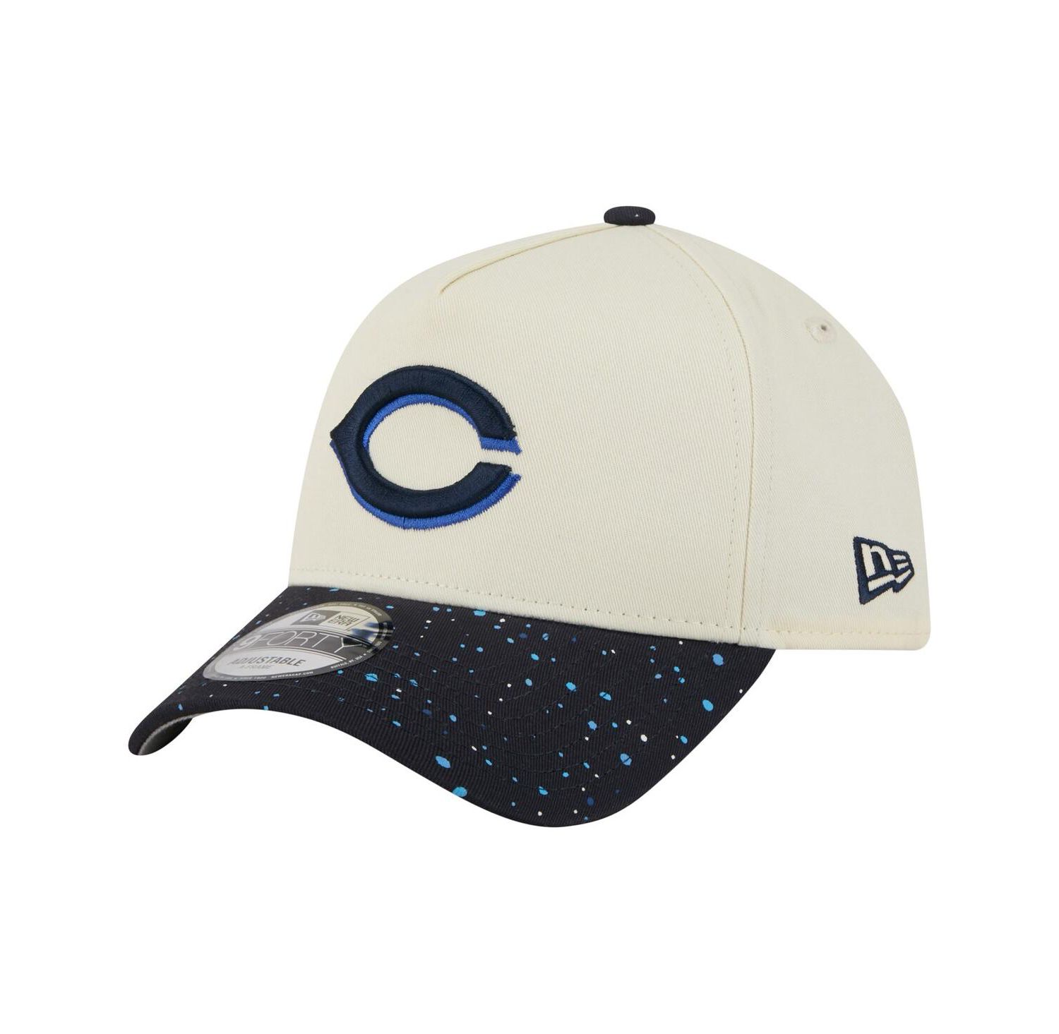 Men's Cream Cincinnati Reds Speckle A-Frame 9FORTY Adjustable Hat