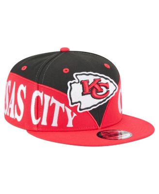 New Era - Men's Black/Red Kansas City Chiefs Split 9FIFTY Snapback Hat