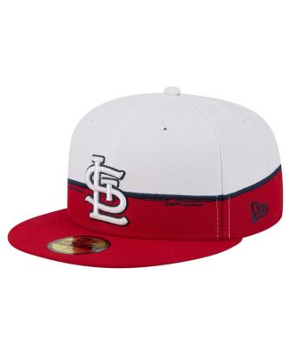 New Era - Men's Red/White St. Louis Cardinals Paint Stroke 59FIFTY&nbsp;Fitted Hat