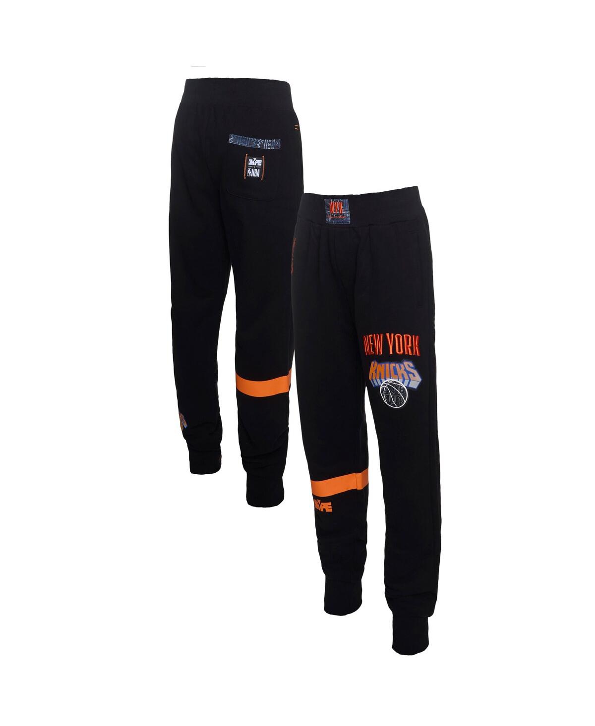 x Nba Men's Black New York Knicks Culture Hoops Collection Premium Jogger Pants - Black
