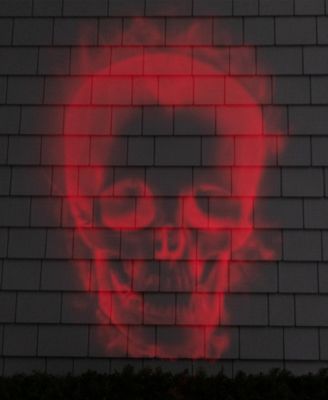 8" Halloween Skull Outdoor Light Show Projector