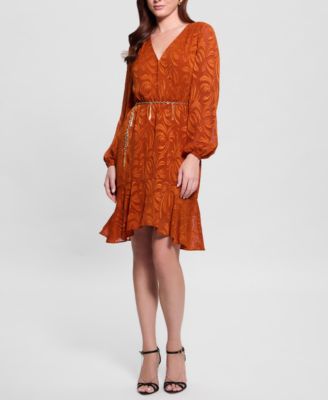 Women's Deztiny Printed Chiffon A-Line Dress