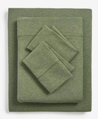 Jersey Cotton Blend 4-Pc. Sheet Set, King, Exclusively for Macy's 