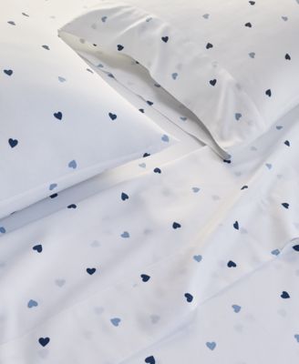 Printed Cotton Sateen 3-Pc. Sheet Set, Twin XL, Exclusively for Macy's 