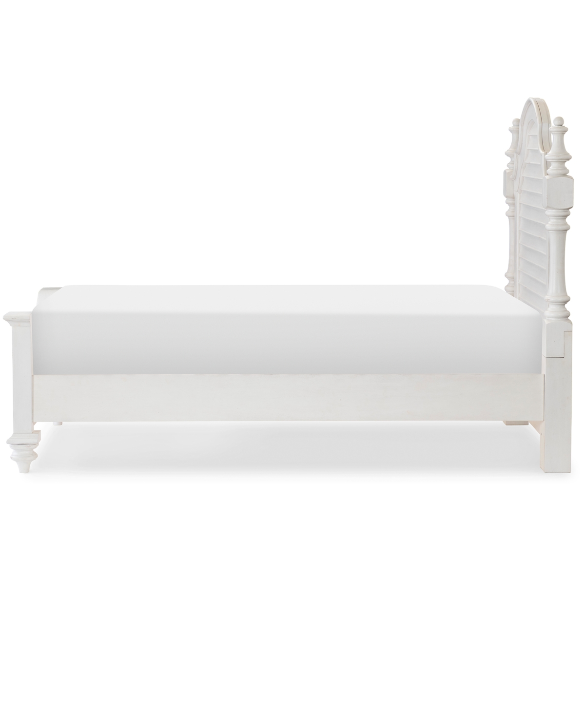 Macy's Mandeville Twin Louvered Bed, Created For . In White