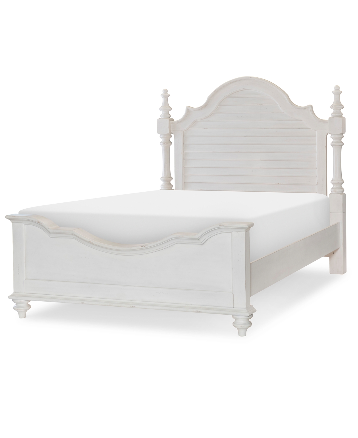 Macy's Mandeville Full Louvered Bed, Created For . In White