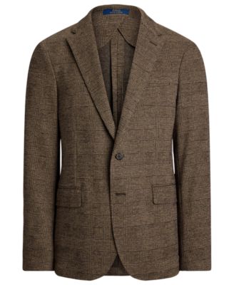 Men's Polo Soft Modern Glen Plaid Sport Coat