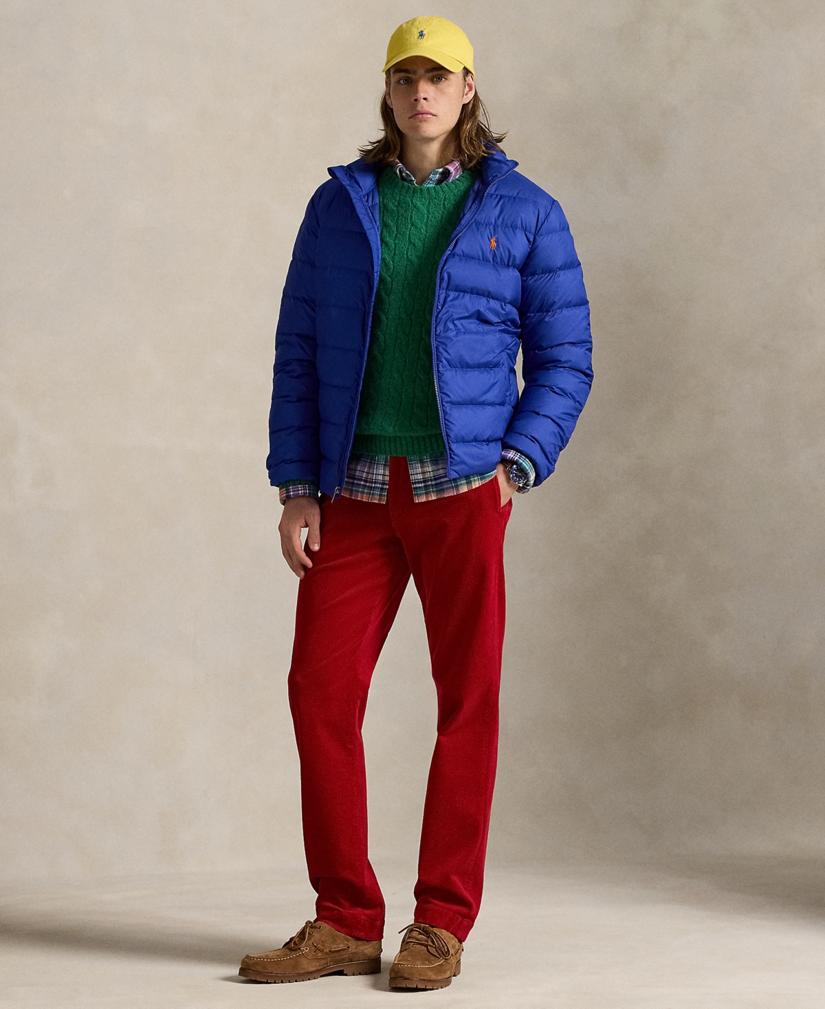 Polo Ralph Lauren Puffer Jacket All-weather Packable Feature In Blue