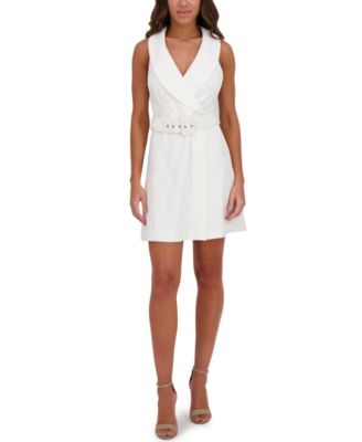 kensie - Women's Bonded Lace Sleeveless A-Line Dress