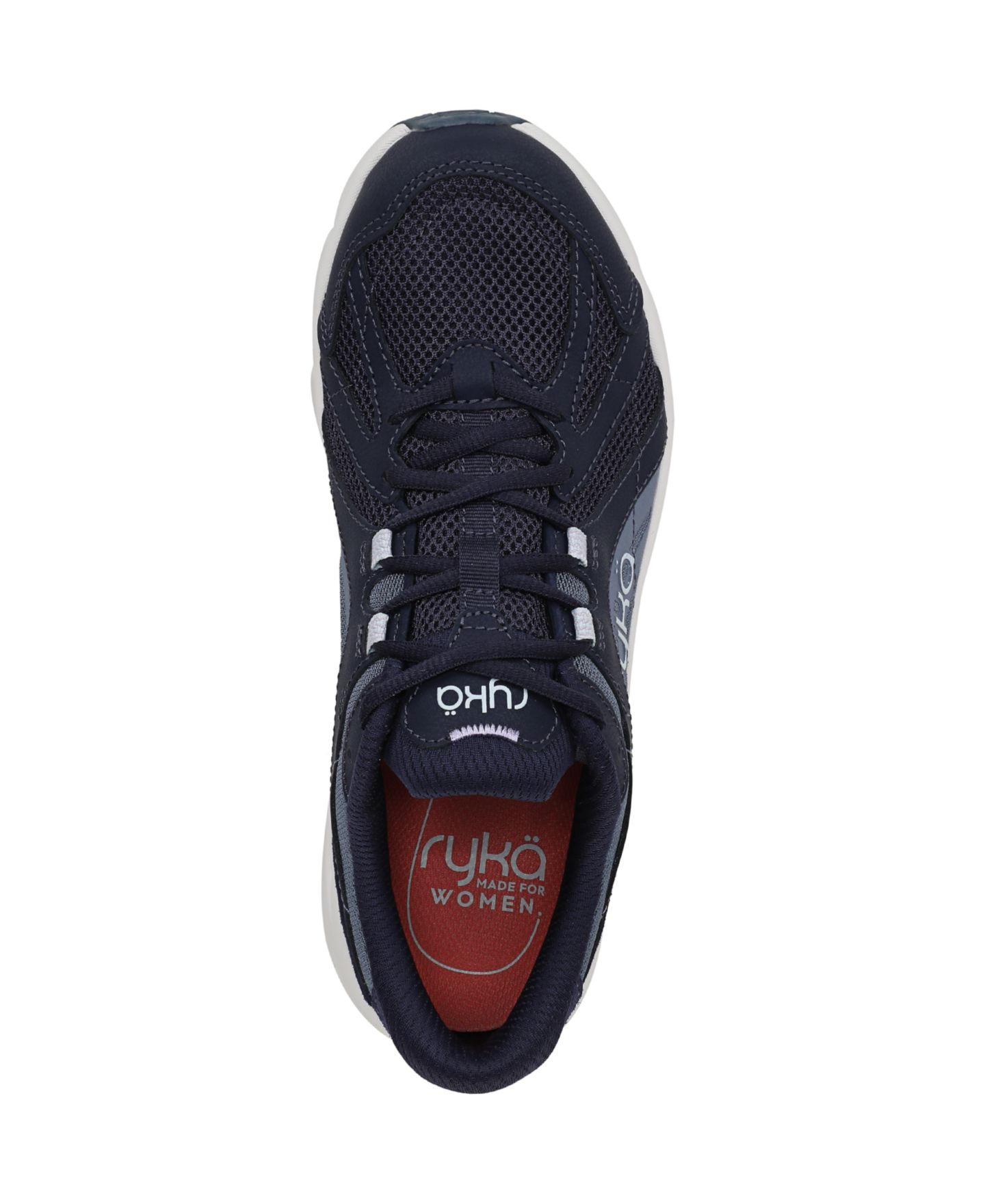 Женские кроссовки Ryka Skylift Lace Up Walking, цвет: Синий кожаный / Сетчатый — фото 4