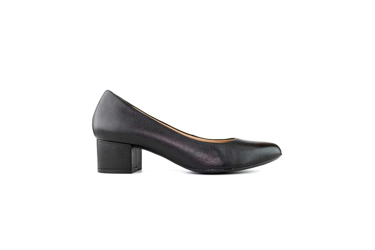 Womens Genuine Leather Broadway Pump - Navy napa soft