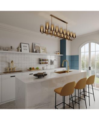 Modern Double Handle  2-Sprayer Patterns and 360 Swivel Spout 3 Holes Deck Mount Bridge Kitchen Faucet