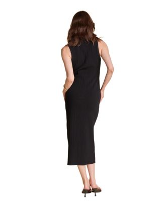 Women's Collared Sleeveless Maxi Dress