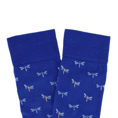 Men's Renewal Dragonfly Novelty Over The Calf Pima Cotton Dress Sock (1 Pair)