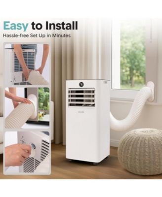 Portable Air Conditioner & Heater - 8000 BTU (ASHRAE) Compact Home A/C Unit with Cooling and Heating, Includes Window Mount Kit