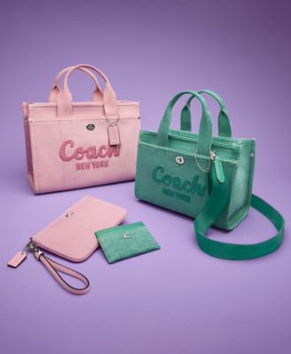 COACH Colored Denim Cargo Tote 26 - Macy's