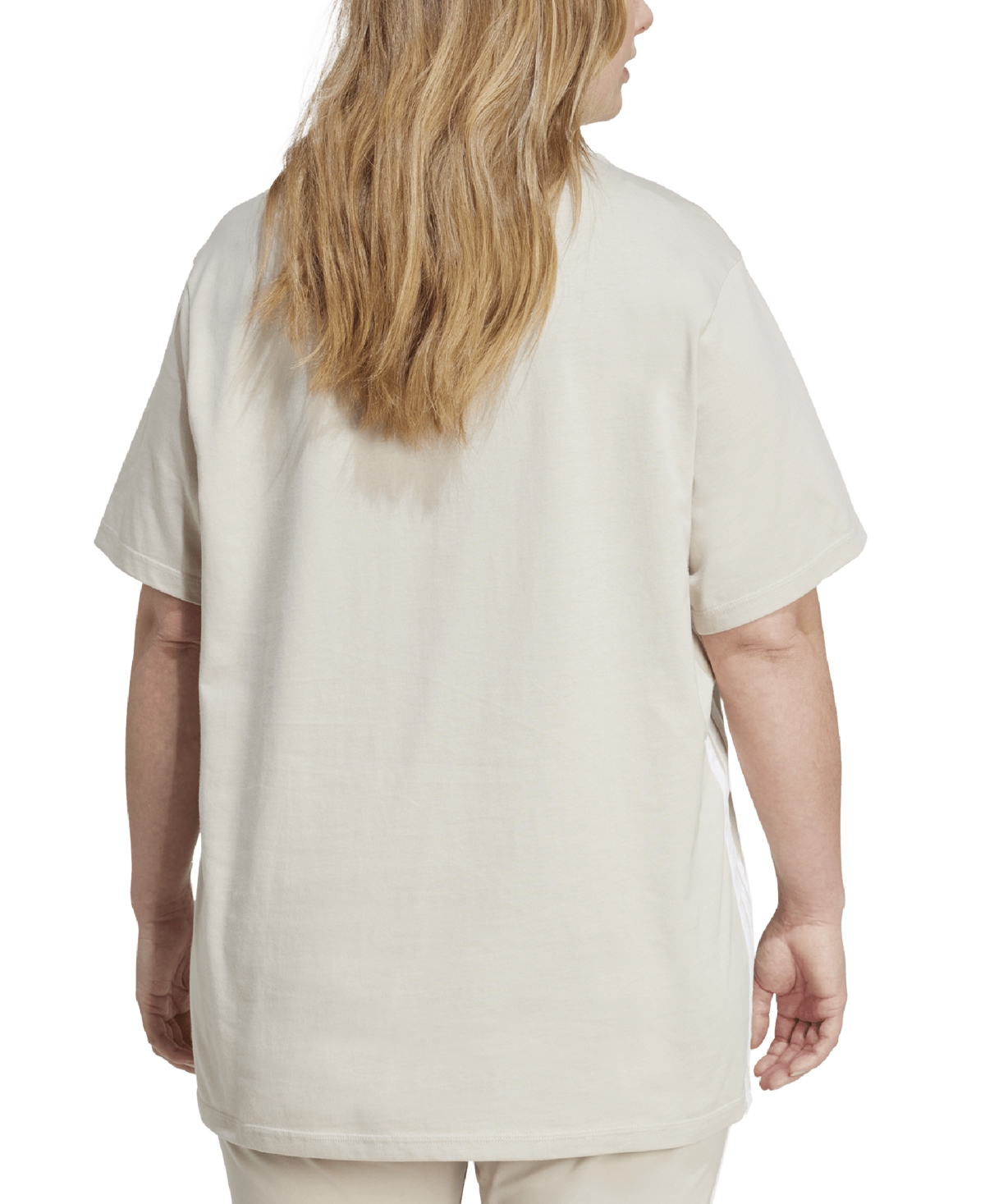 Adidas Originals Plus Size Essentials Logo T-shirt In White