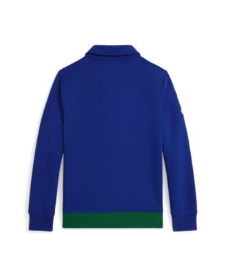Big Boys Big Pony Double-Knit Collared Sweatshirt