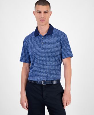 PGA TOUR - Men's Argyle Jacquard Polo Shirt