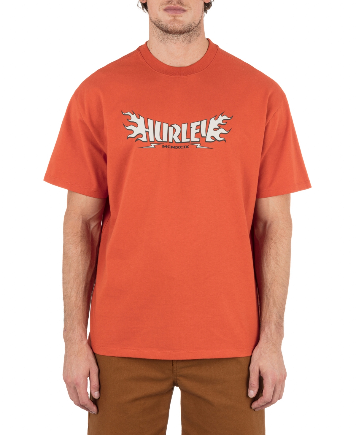 Men's Burnt Short Sleeve T-Shirt - Rusty crimson