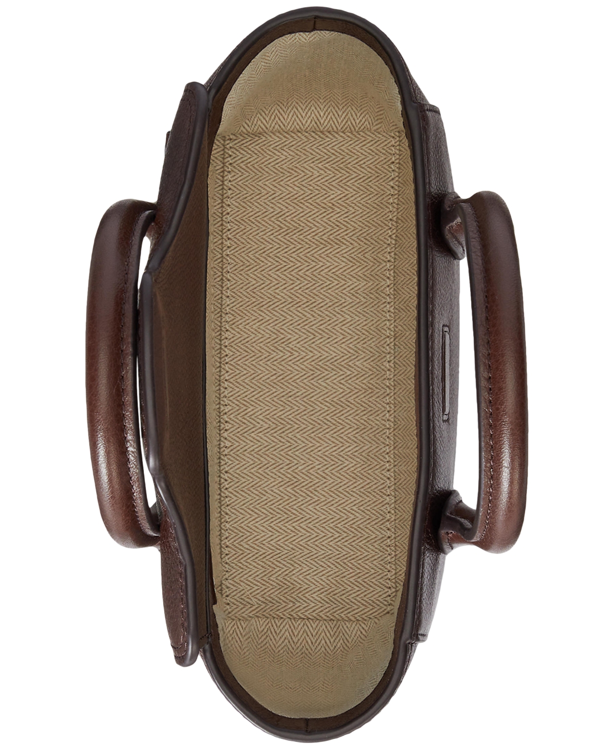 Ralph Lauren Pebbled Leather Small Tanner Satchel In Brown