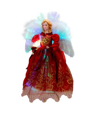 12" Lighted Fiber Optic Angel Christmas Tree Topper