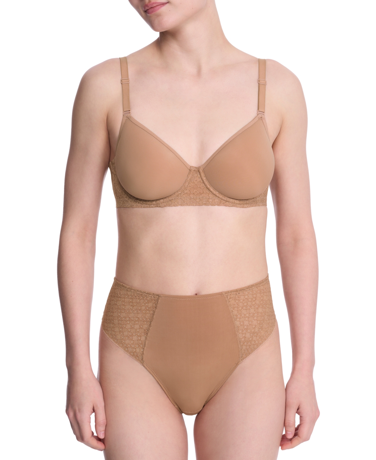 Natori Women's Harmony Back Spacer Underwire T-shirt Bra 721347 In Sand