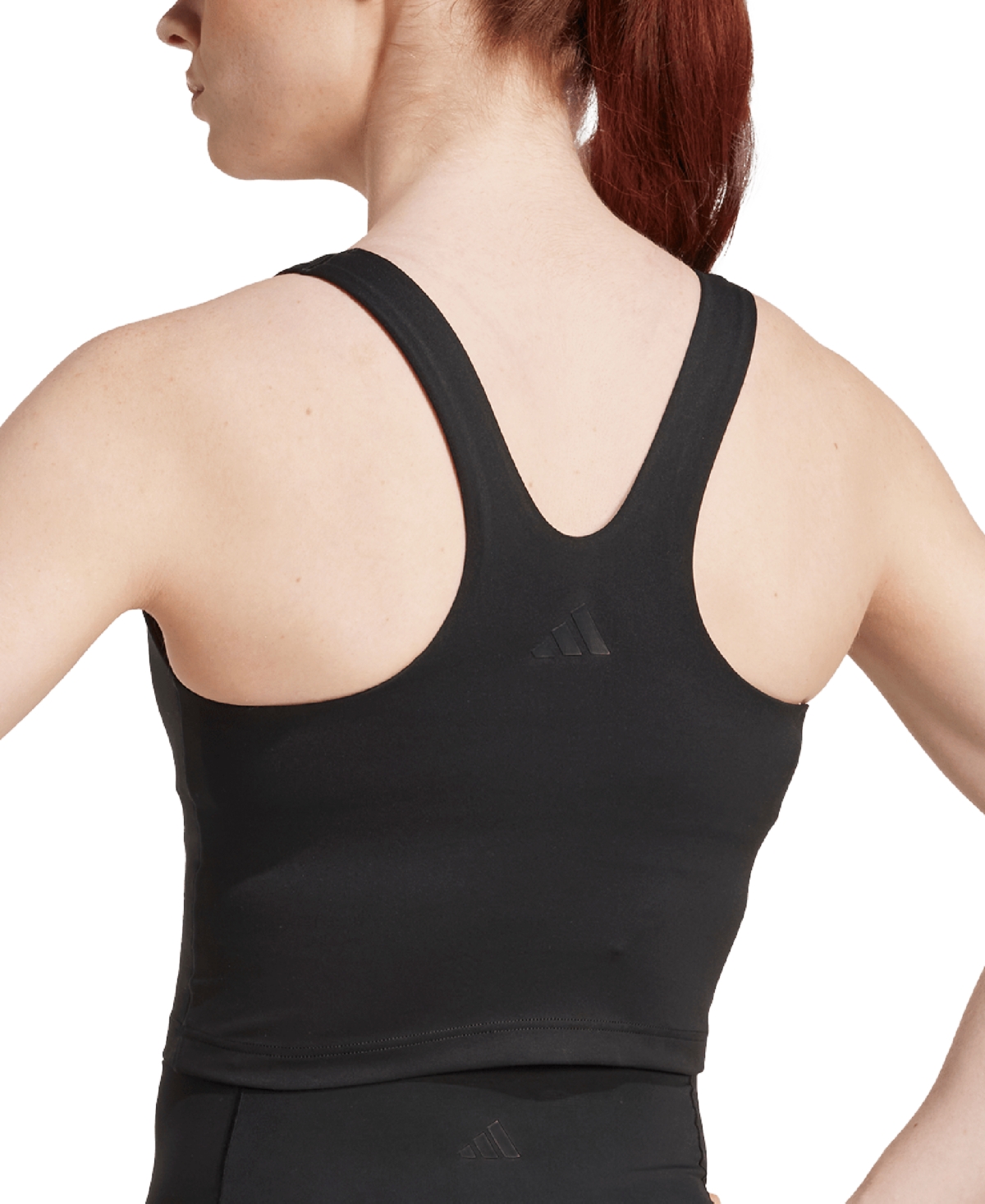 Adidas Originals Adidas All Me Medium Support Bra Tank In Black