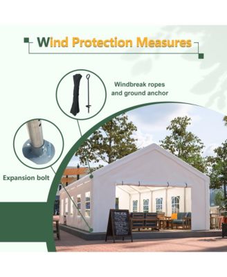 16x32ft Commercial Party Tent - Waterproof Outdoor Canopy with Removable Walls