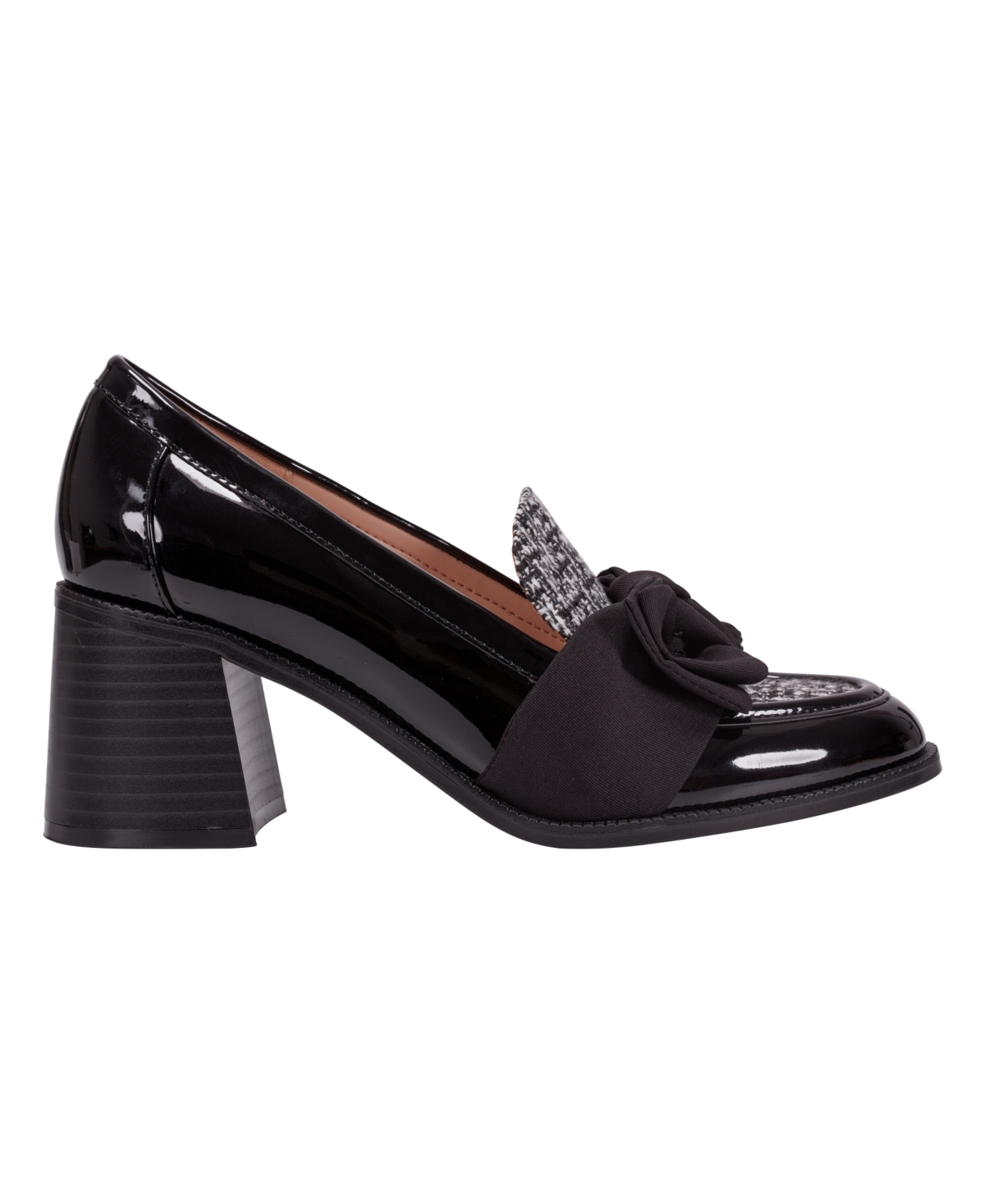 Bandolino Women's Korrar Bow Stacked Block Heel Loafers